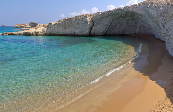 Alogomantra beach, Milos island, Cyclades, Greece