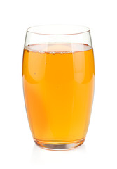 Apple juice in a glass