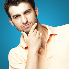 Fototapeta premium young man pensive