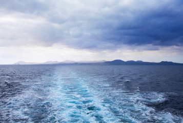 Fototapeta na wymiar sea ferry, Canary islands