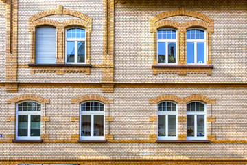 Fototapeta premium facade of an old house with window