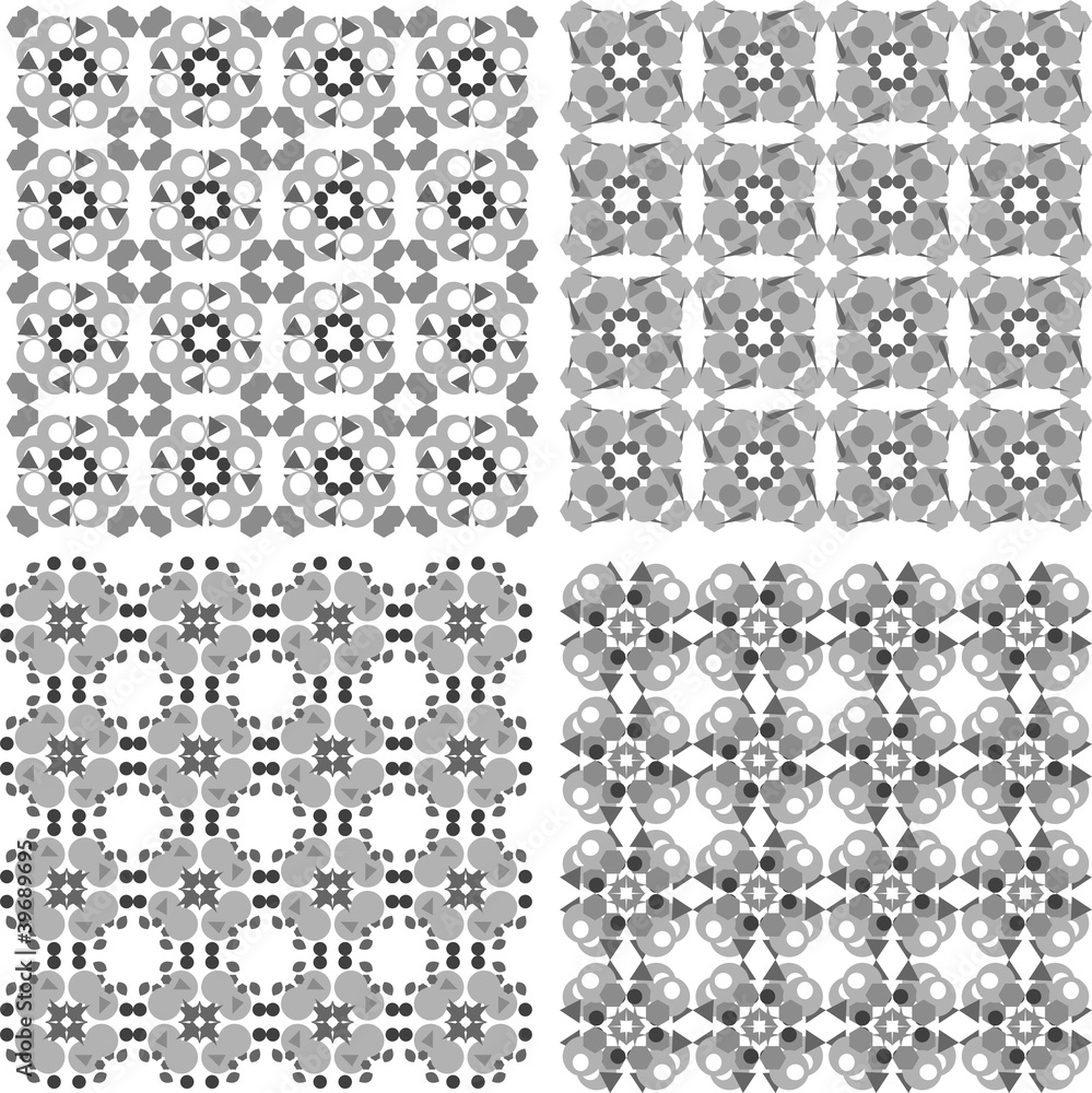 Poster decorative design elements. patterns set. abstract vector art