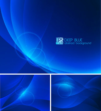 Deep blue Abstract Background