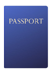 Vector passport isolated on white