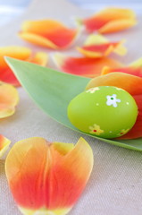 Tulipanowe kwiatki jajko
