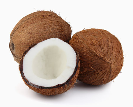 Coconut in closeup