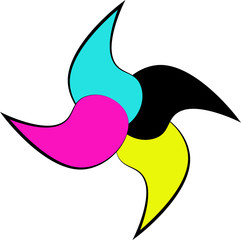 CMYK Inks Icon - Icona quadricromia