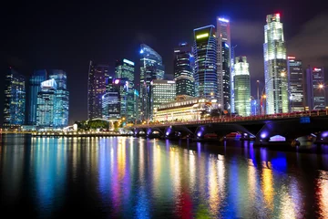 Fensteraufkleber Singapur Stadt © leungchopan