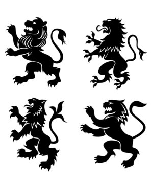Royal heraldic lions