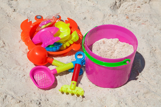 Toys in sand