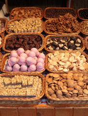 Assorted delight sweets in tidy