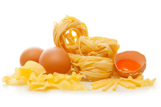 Italian pasta tagliatelle