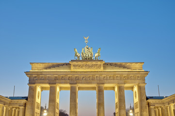 Fototapeta na wymiar The Brandenburger Tor at Berlin, Germany