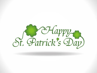 Creative calligraphic design element for St. Patrick's day