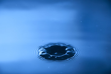 Naklejka na ściany i meble Blue Water Drop