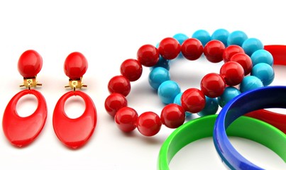 Pulsera y pendientes