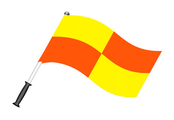Football flag (referee flag)