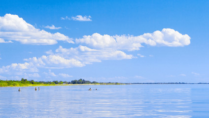 Carefree summer. Chudsky lake,  Russia