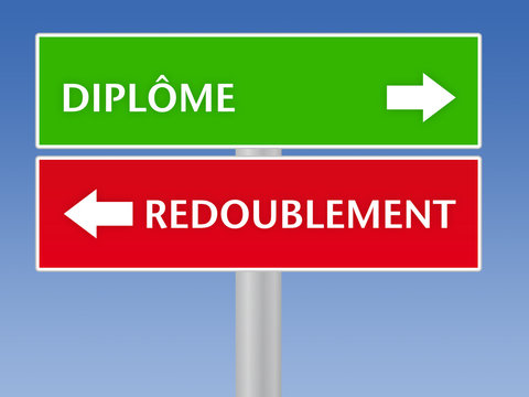 diplome et redoublement