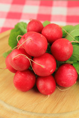 Bundle of radishes