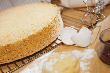 Obraz na płótnie Canvas Pieczenie ciasta: ciasta ciastka i herbatniki, Składniki