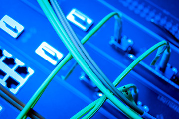 Fototapeta premium network cables