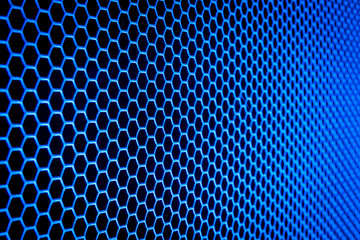 abstract metallic grid