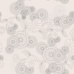 Obraz premium seamless abstract flower background