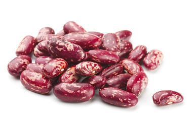 Heap of kidney red speckled beans