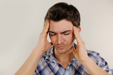 Man suffering from headache