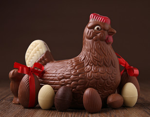 chocolate easter, studio shot