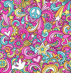 Notebook Doodles Seamless Repeat Pattern Vector