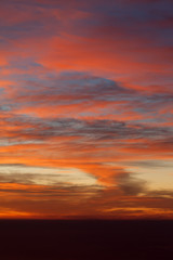 Fototapeta na wymiar Sunrise sky over the sea