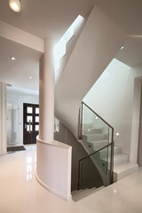 House interior with modern stairs