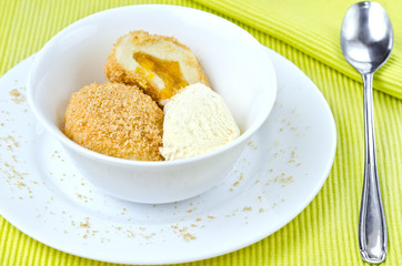 tasty apricot dumpling