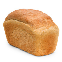 loaf of bread russian isolated on white