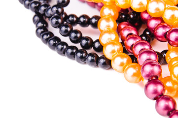 Necklaces of colored balls