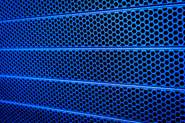abstract metallic grid