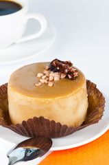 Caramel cake close up