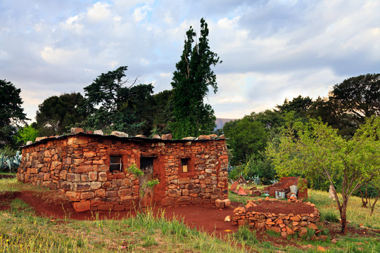 House in a village in Africa