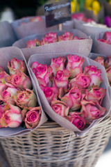 roses on flower market