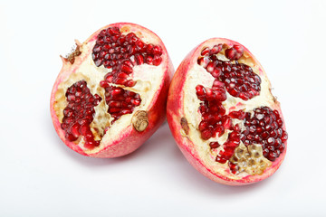 pomegranate isolated on white background
