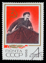 USSR - CIRCA 1968: A Stamp printed in USSR, shows Vladimir Ilyic