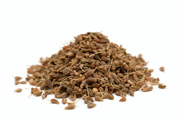 pile of anise isolated on white background