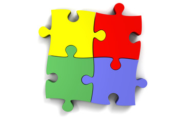 four jigsaw puzzle