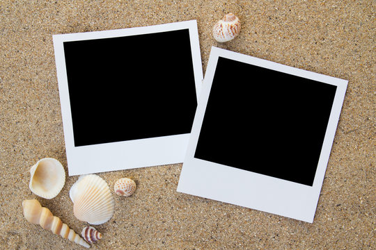 Summer beach photo frames