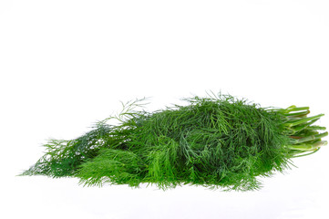 Dill isolated on the white background