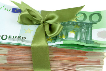 billets en paquet cadeau