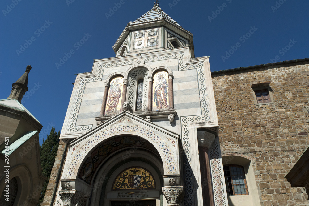 Canvas Prints Tomb in spectacular Cemetery in Florence Italy