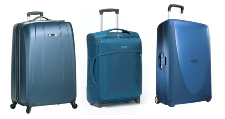 set of Traveling bag isolated